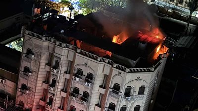 السيطرة على حريق أعلى سطح نادي بلدية المحلة دون إصابات