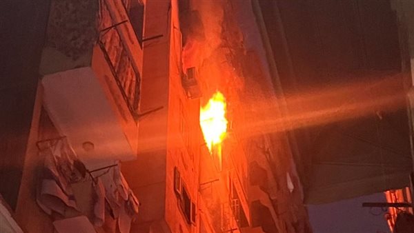 حريق بشقة سكنية