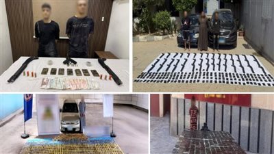 مضبوطات بأكثر من 41 مليون جنيه.. ضبط بؤر إجرامية لمحاولة جلب مخدرات للإتجار بها بالمحافظات