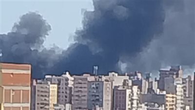 اندلاع حريق بمخزن كارتون في الإسكندرية والحماية المدنية تتدخل
