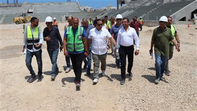 انتهاء أغلب الأعمال الإنشائية لمشروع استاد بورسعيد