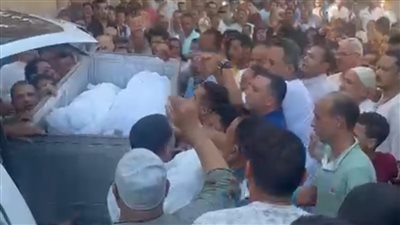 الاتنين في نعش واحد.. تشييع جثماني شقيقين صدمهما قطار بمحطة إيتاي البارود في البحيرة| صور