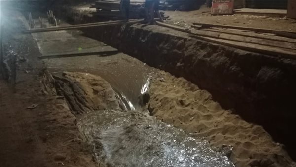 كسر جديد لخط المياه