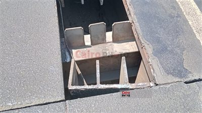 هبوط بين الفواصل.. سقوط جزء من كوبري بطريق صلاح سالم في الجمالية دون إصابات