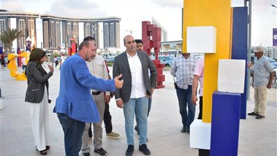 افتتاح أول معرض نحت مفتوح على الممشى السياحي بمدينة العلمين الجديدة