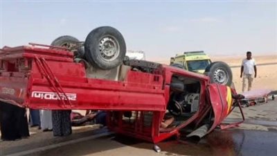 إصابة شخصين في تصادم على الطريق الساحلي بشمال سيناء