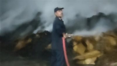 خسائر بالملايين.. السيطرة على حريق في شونة كتان بزفتى بالغربية