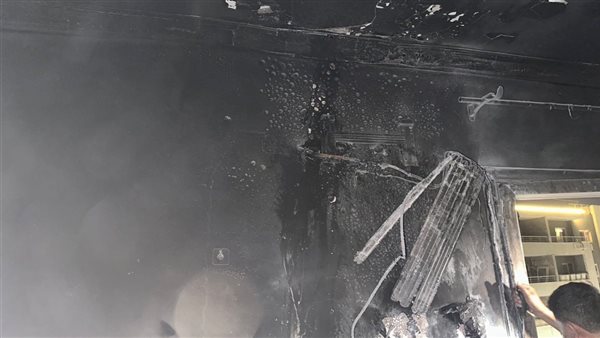 حريق شقة سكنية