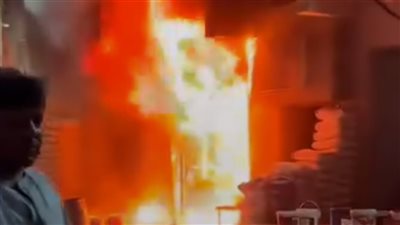 السيطرة على حريق داخل محل بقرية برطباط في مركز مغاغة بالمنيا