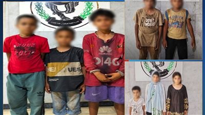 ضبط 3 عاطلين بتهمة استغلال الصغار الأحداث في أعمال التسول 