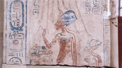 المتحف المصري يعرض واجهة حجرية نادرة من كنوز تل العمارنة | صور 
