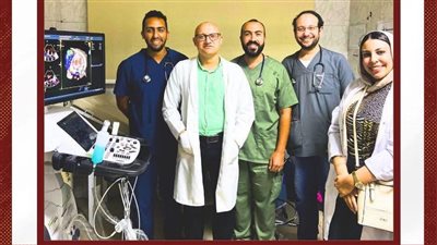 فريق مستشفى رأس التين بالإسكندرية ينجح في إجراء فحص الموجات الصوتية على القلب عبر المنظار المريئي (TEE)