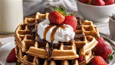 طريقة عمل الوافل للشيف منال العالم.. 7 أسرار مهمة لوافل مضبوط 100%