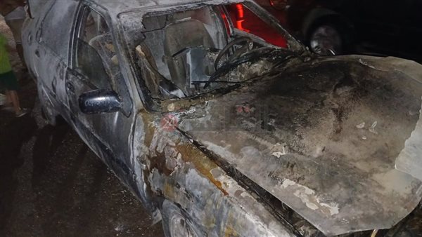 حريق سيارة ملاكي