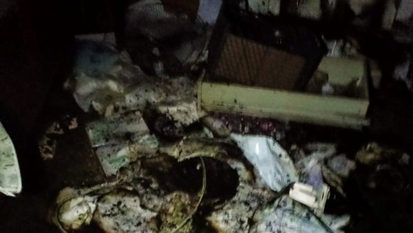 حريق مبنى الإدارة