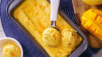 طريقة عمل آيس كريم المانجو بدون كريمة.. 3 بدائل لقوام كريمي