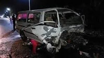 إصابة 9 أشخاص في اصطدام ميكروباص بعمود إنارة في الأقصر