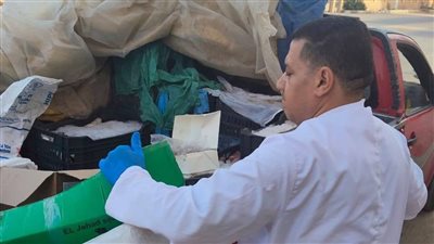 ضبط 47 كيلو لحوم فاسدة خلال حملة تموينية بالخارجة في الوادي الجديد 