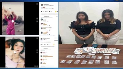 بحوزتهما آيس وأقراص مخدرة.. تفاصيل القبض على البلوجر فراولة وتفاحة لنشرهما مقاطع فيديو خادشة للحياء