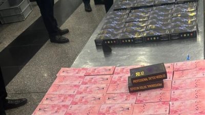 جمارك مطار القاهرة تحبط محاولات تهريب بضائع وأسلحة بيضاء ومخدرات متنوعة