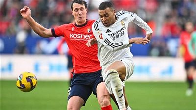 القناة الناقلة لمباراة ريال مدريد وأوساسونا في الدوري الإسباني 2025-26