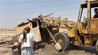 جهاز 6 أكتوبر يشن حملة مكبرة ضد بؤر الفرز العشوائي بمنطقة الفاصل السكني وأبراج الضغط العالي