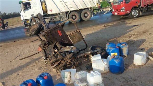 حادث تصادم بالطريق