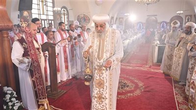  البابا تواضروس يصلي القداس الإلهي في العلمين 