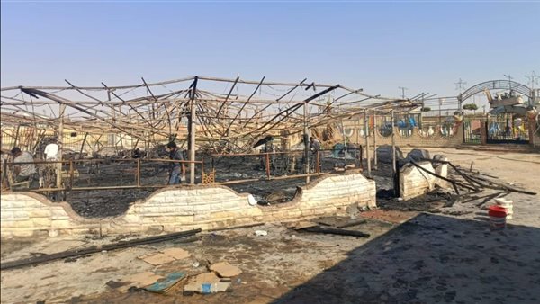 جانب من الحريق 