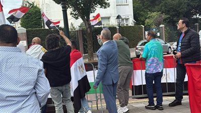 دعمًا لجهود القاهرة.. الجالية تنظم وقفة سلمية أمام السفارة المصرية بهولندا وسط إجراءات أمنية لضمان سلامتهم