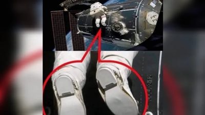 صورة حذاء رائد فضاء تشعل الجدل حول حقيقة الوصول إلى القمر