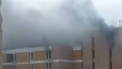 ارتفاع عدد المصابين بحريق مستشفى جامعة قناة السويس بالإسماعيلية إلى 30 حالة اختناق