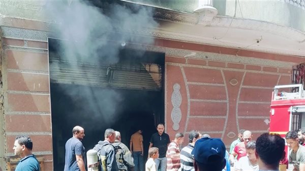 حريق مطبعة في المنوفية