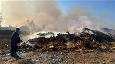 السيطرة على حريق في شونة كتان دون إصابات بالغربية 