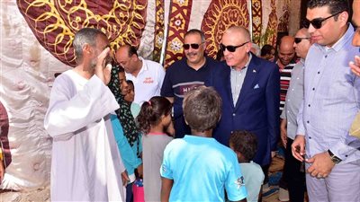 محافظ الأقصر يتفقد الغابة الشجرية الجديدة بالقرنة ويشيد بجهود شركة المياه في التوسع الزراعي ومعالجة الصرف الصحي