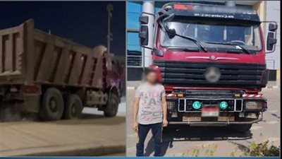 التحقيق مع قائد سيارة نقل لسيره عكس الاتجاه أعلى المحور في أكتوبر