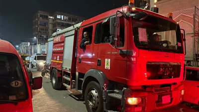 حريق محدود أعلى مبنى عيادة التأمين الصحي بشبين القناطر دون إصابات