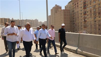 محافظ الجيزة يشهد التشغيل التجريبي لوصلة محور عمرو بن العاص