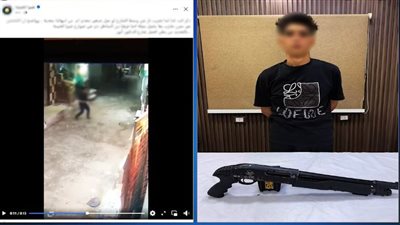 القبض على المتهم بإطلاق أعيرة ببندقية خرطوش بشكل عشوائي في الشارع بشبرا الخيمة