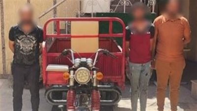 القبض على 3 عاطلين سرقوا تروسيكل في بورسعيد