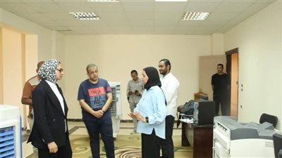 نائب محافظ الوادي الجديد تتابع أعمال جهاز معلومات شبكات المرافق