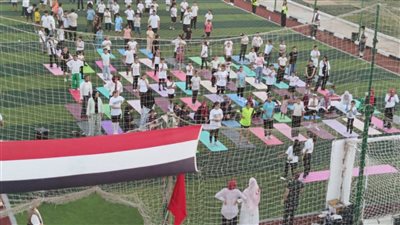 انطلاق فعاليات الاحتفال باليوم العالمي لليوجا بشرم الشيخ بحضور مستشار المحافظ ووكيل الشباب 