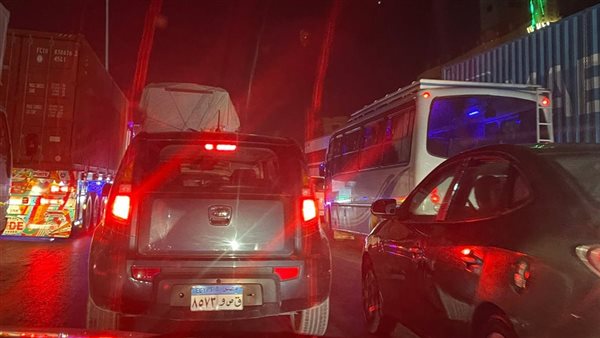 تكدس مروري على الدائري