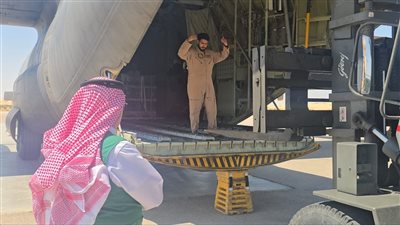 مطار العريش يستقبل الطائرة الإغاثية السعودية الـ61 لإغاثة الشعب الفلسطيني بغزة