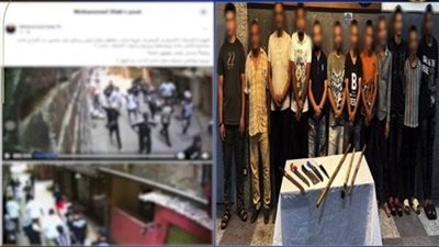 10 أشخاص ضد 2.. حبس طرفي مشاجرة بالأسلحة البيضاء في المطرية