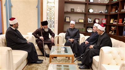 مفتي الجمهورية يستقبل مفتي الشيشان لبحث آفاق التعاون المشترك