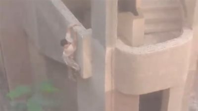 مصحة غير مرخصة.. فتاة تلقي بنفسها من مبنى مهجور بالوراق |فيديو 