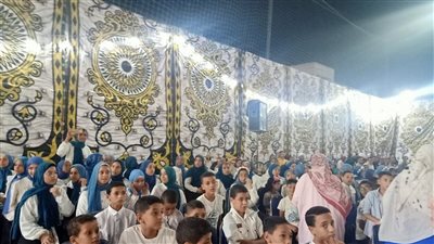 تكريم 1200 من حفظة القرآن الكريم بقرية الرياض في بني سويف