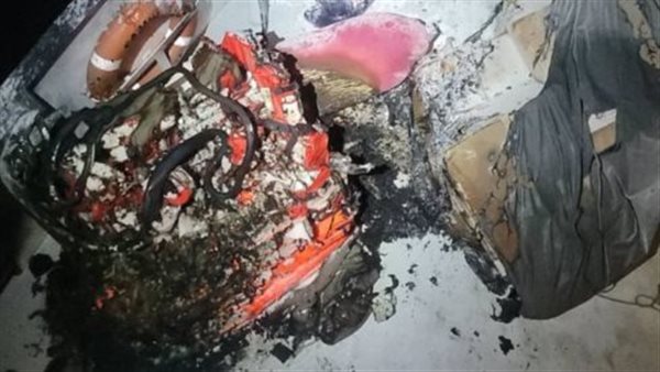 حريق متعلقات بسفينة