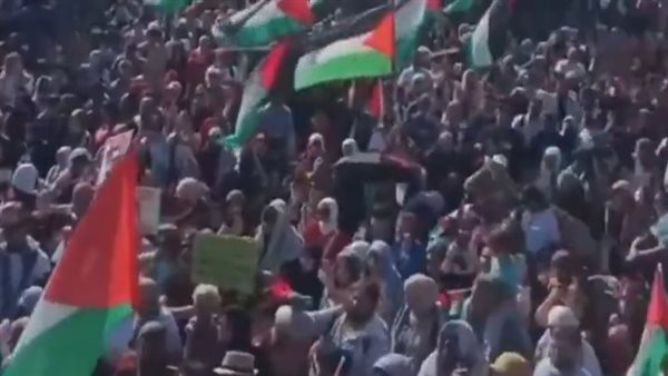 مظاهرات داعمة لغزة